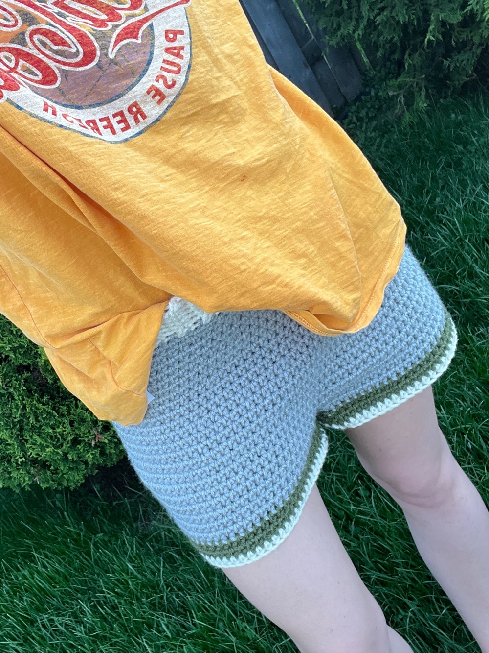 New Crochet Gray Crochet Women's Shorts XS/S